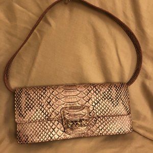 Liz Claiborne Pink Faux Alligator Purse